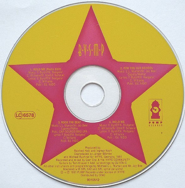 B.V.S.M.P. : Hold Me (CD, Maxi)