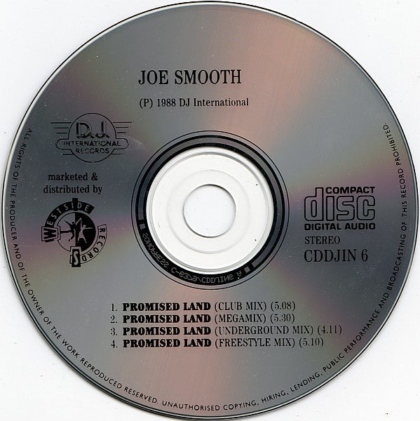 Joe Smooth : Promised Land (CD, Single)