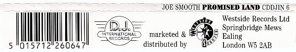 Joe Smooth : Promised Land (CD, Single)