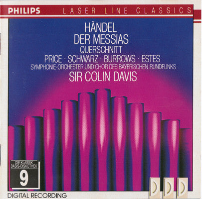 Georg Friedrich Händel | Margaret Price • Hanna Schwarz • Stuart Burrows • Simon Estes | Symphonie-Orchester Des Bayerischen Rundfunks Und Chor Des Bayerischen Rundfunks | Sir Colin Davis : Der Messias (Querschnitt) (CD, Comp)