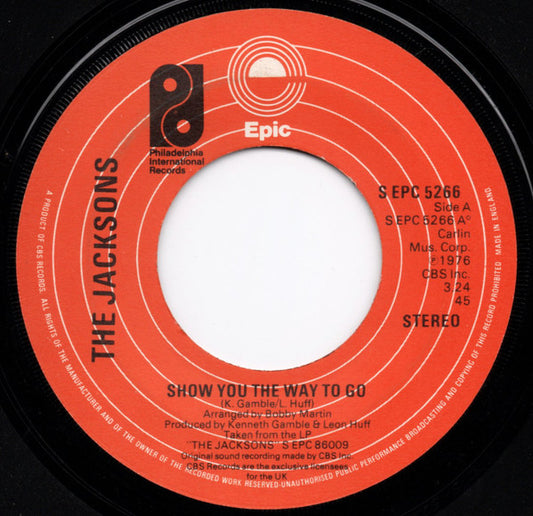 The Jacksons : Show You The Way To Go (7", Single)