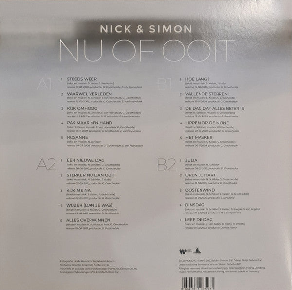 Nick & Simon : Nu Of Ooit (2xLP, Comp, Ltd, Tra)