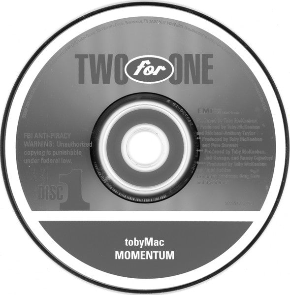 TobyMac : Momentum / Re:Mix Momentum (CD, Album, RE + CD, Album, RE + Comp)