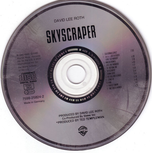 David Lee Roth : Skyscraper (CD, Album, RE)