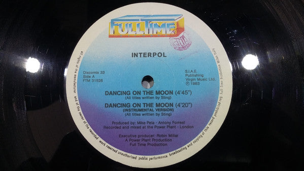 Interpol (2) : Dancing On The Moon (12")