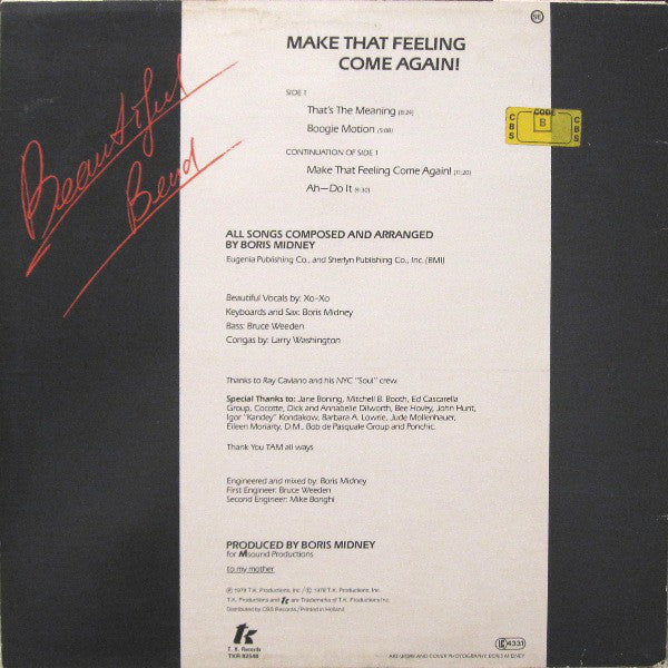 Beautiful Bend : Make That Feeling Come Again! (LP, Album)