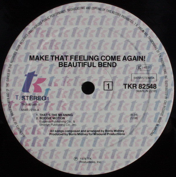 Beautiful Bend : Make That Feeling Come Again! (LP, Album)
