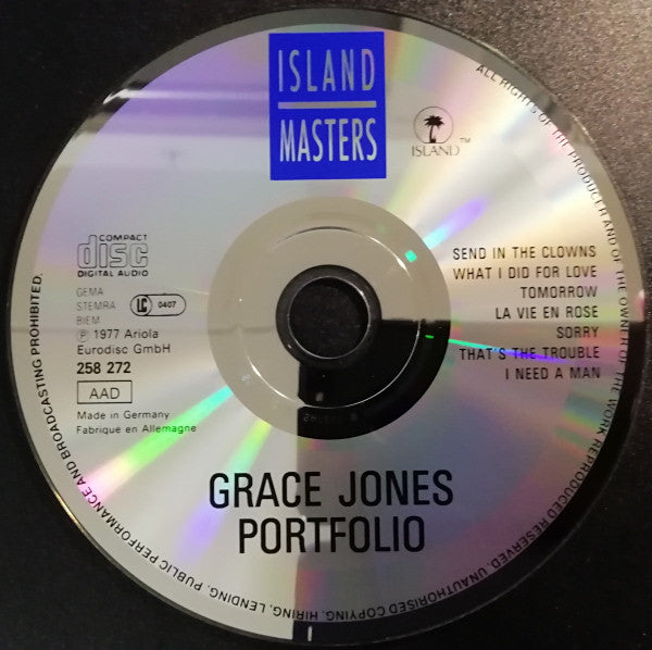 Grace Jones : Portfolio (CD, Album, P/Mixed, RE)