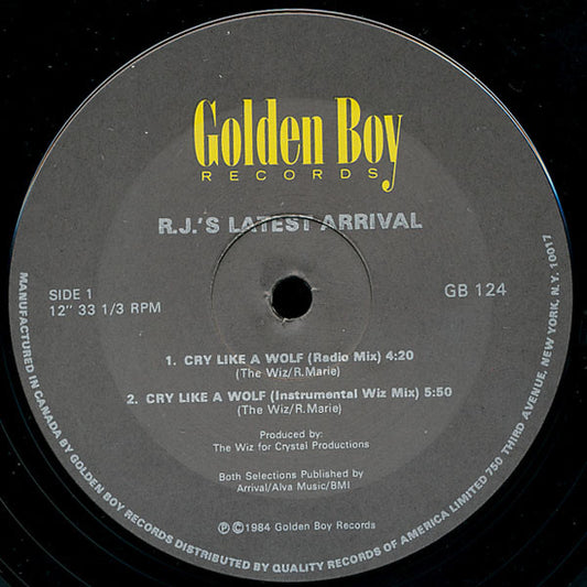 R.J.'s Latest Arrival : Cry Like A Wolf (12")
