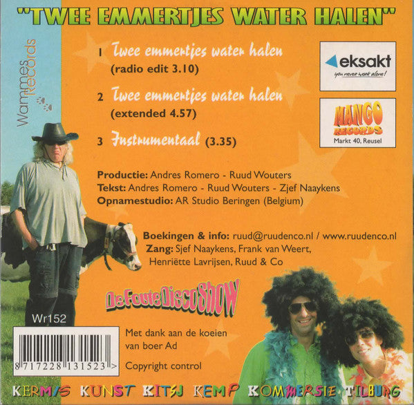 DJ's Ruud & Co. Feat. Zjef Naaijkens : Twee Emmertjes Water Halen (CD, Single)