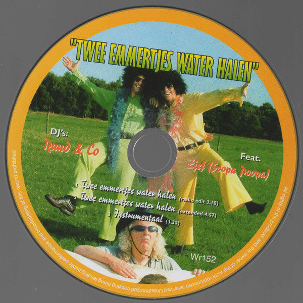 DJ's Ruud & Co. Feat. Zjef Naaijkens : Twee Emmertjes Water Halen (CD, Single)
