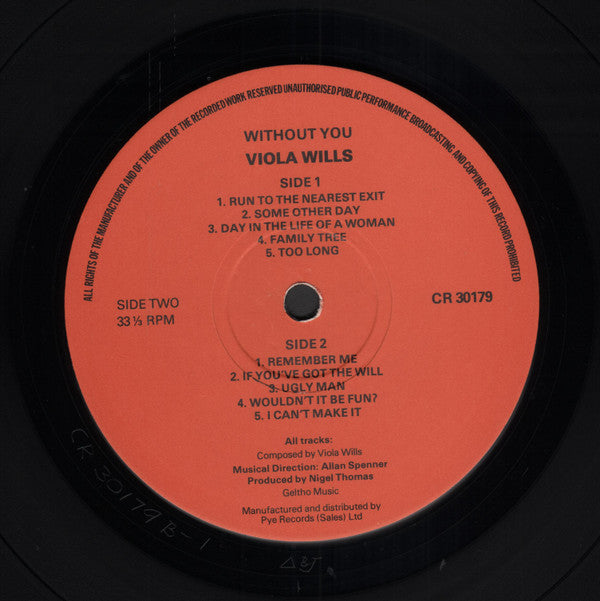 Viola Wills : Without You (LP, Album, RE)