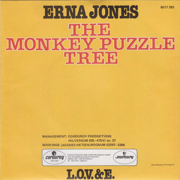 Erna Jones : The Monkey Puzzle Tree (7")