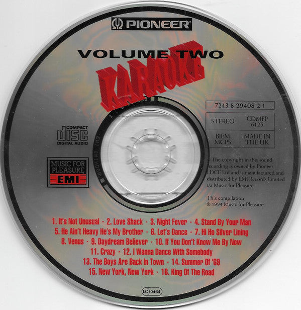 Various : Pioneer Karaoke Volume Two (CD, Comp)