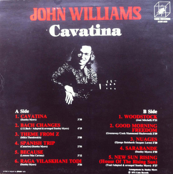 John Williams (7) : Cavatina (LP, Album, RE)