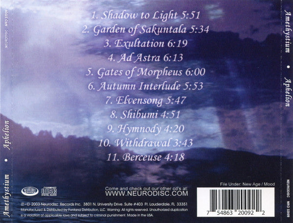 Amethystium : Aphelion (CD, Album)