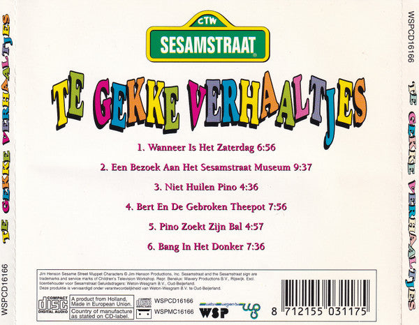 Sesamstraat : Te Gekke Verhaaltjes (CD, Album)