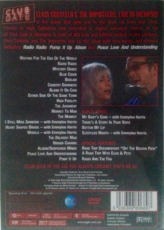 Elvis Costello & The Imposters : Live In Memphis (DVD-V, RE, PAL, Reg)