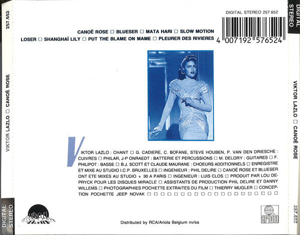 Viktor Lazlo : Canoë Rose (CD, Album)