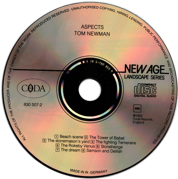 Tom Newman (2) : Aspects (CD, Album, RE)
