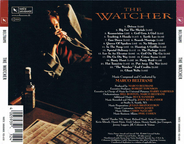 Marco Beltrami : The Watcher (Original Motion Picture Soundtrack) (CD)