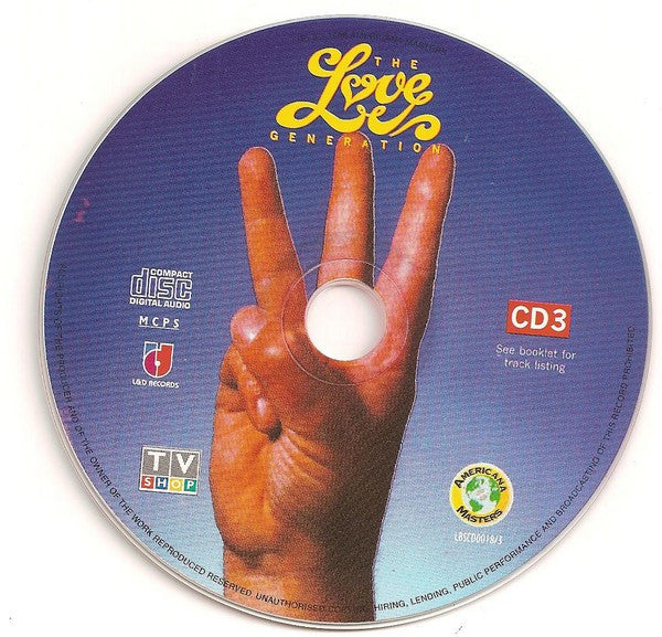 Various : The Love Generation - 67 Classic Hits From The Flower Power Era (4xCD, Comp)
