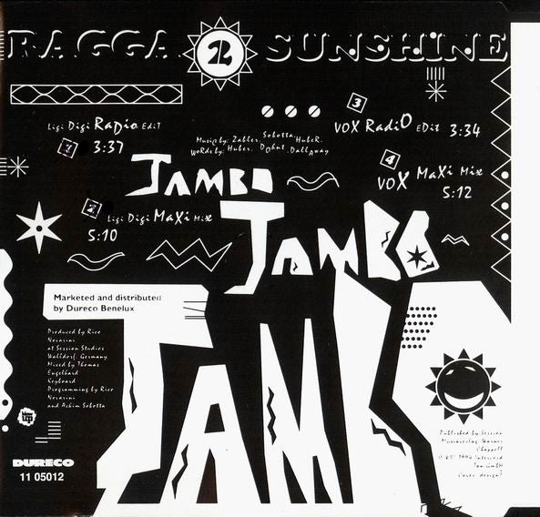 Ragga 2 Sunshine : Jambo Jambo Jambo (CD, Maxi)