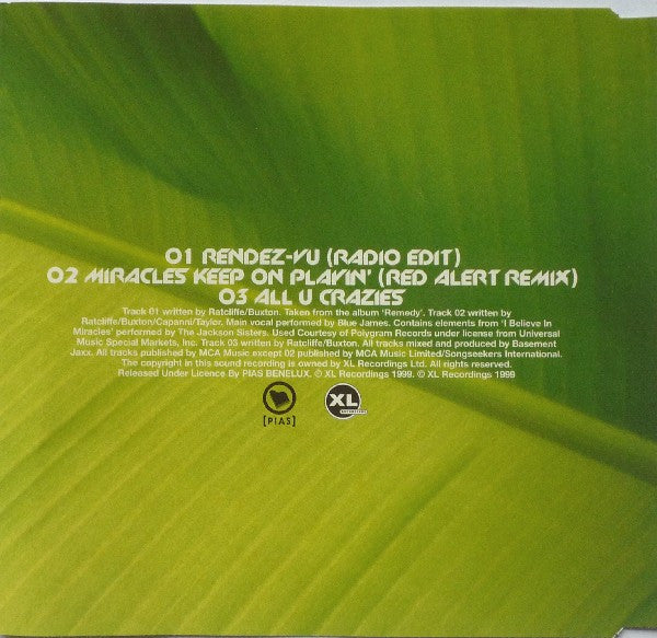Basement Jaxx : Rendez-Vu (CD, Single)