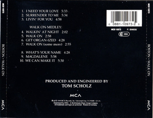 Boston : Walk On (CD, Album)