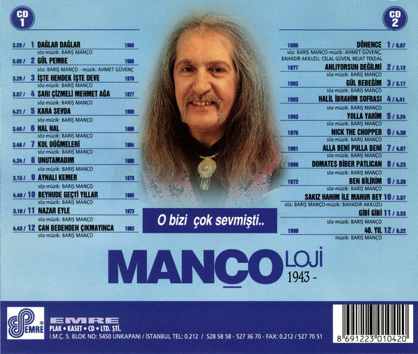 Barış Manço : Mançoloji (2xCD, Album)