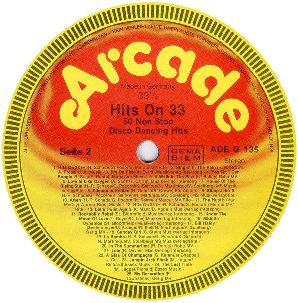 Sweet Power : Hits On 33 - 50 Non-Stop Disco Dancing Hits (LP, Album, Mixed)