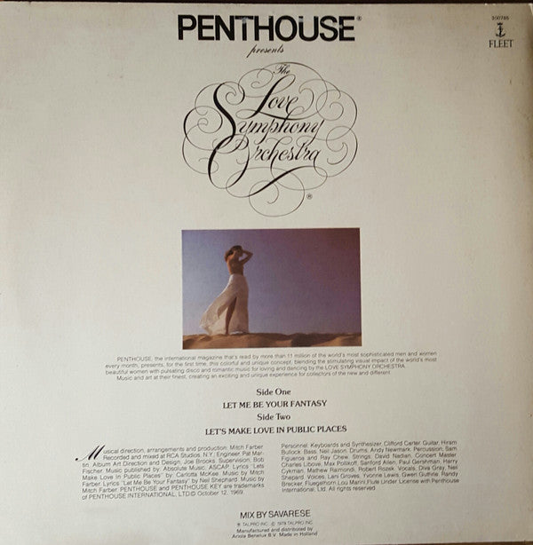 The Love Symphony Orchestra : Penthouse Presents : Pulsating Disco And Romantic Moods For Loving And Dancing (12")