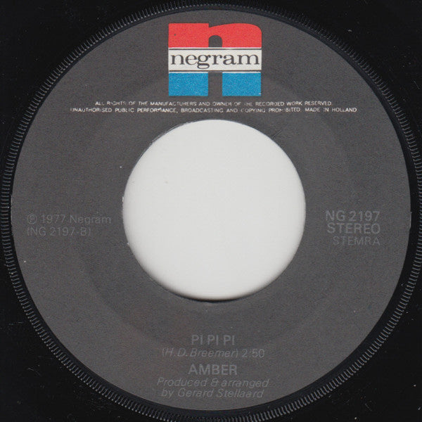 Amber (13) : Out Of Sight Out Of Mind (7", Single)