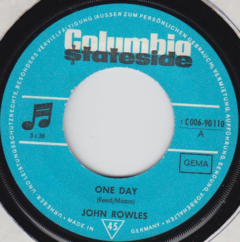 John Rowles : One Day (7", Single)