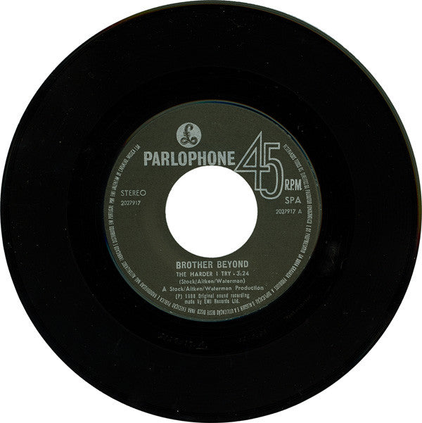 Brother Beyond : The Harder I Try (7", Single)