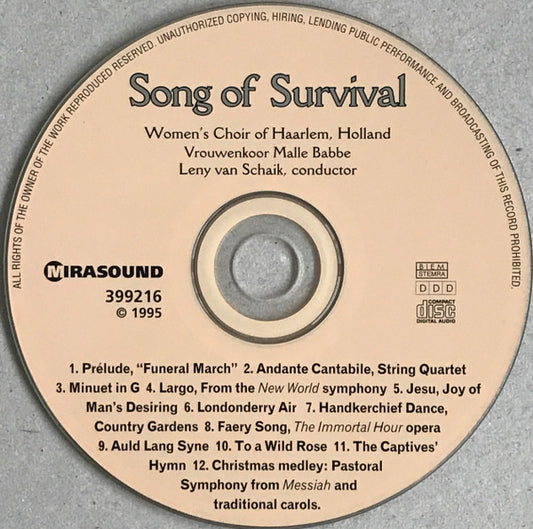 Women's Choir Of Haarlem, Malle Babbe Women's Choir, Leny van Schaik : Song Of Survival (CD, Album)