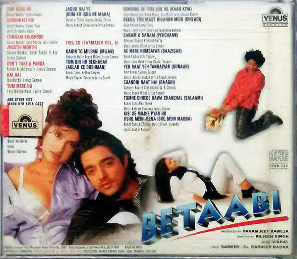 Vishal Bhardwaj : Betaabi  And Other Hits + Farmaish Vol. 5 (2xCD, Comp)