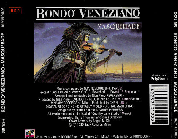 Rondò Veneziano : Masquerade (CD, Album)