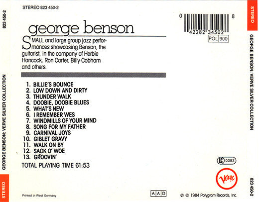 George Benson : The Silver Collection (CD, Comp)
