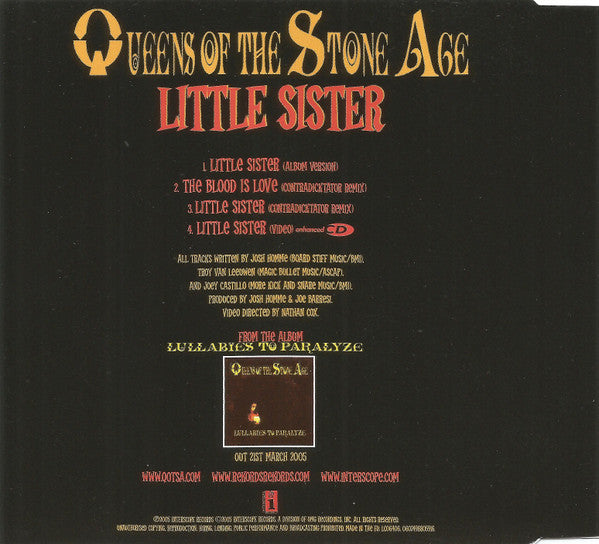 Queens Of The Stone Age : Little Sister (CD, Single, Enh)