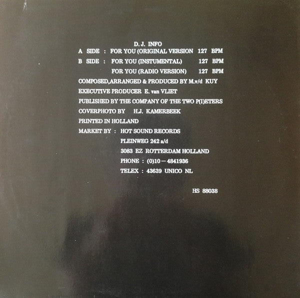 Sisley Ferré : For You! (12")