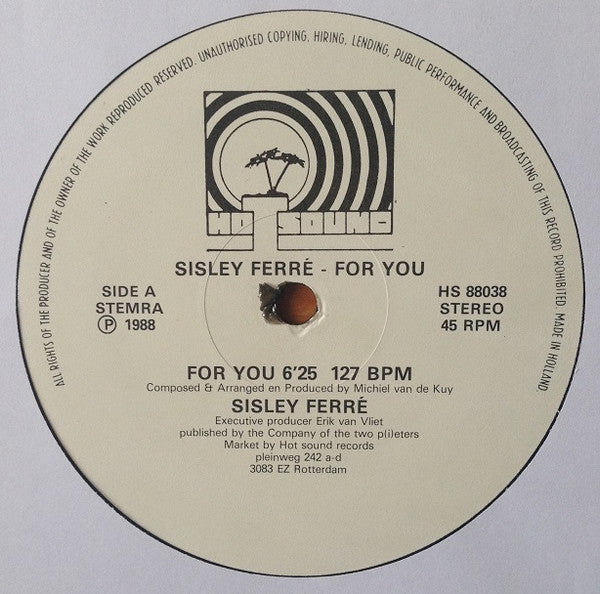 Sisley Ferré : For You! (12")