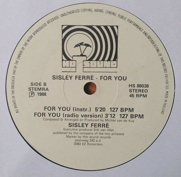 Sisley Ferré : For You! (12")