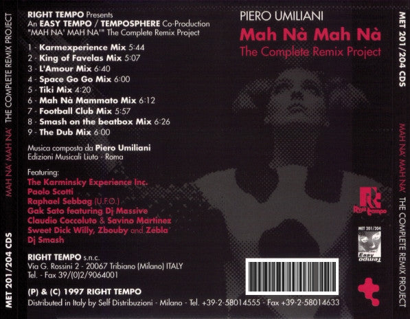 Piero Umiliani : Mah Nà Mah Nà (The Complete Remix Project) (CD, Album)