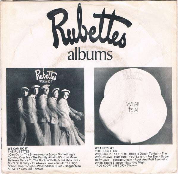 The Rubettes : Foe Dee Oh Dee (7", Single)