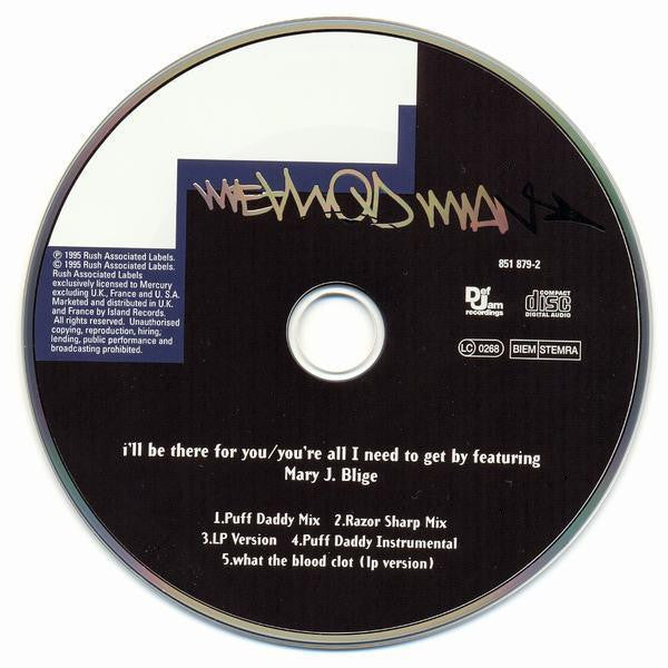 Method Man Featuring Mary J. Blige : I'll Be There For You / You're All I Need To Get By (CD, Maxi)