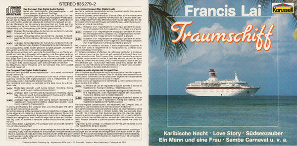 Francis Lai : Traumschiff (CD, Album, RE)