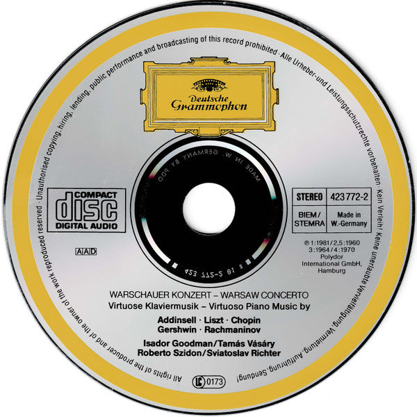 Richard Addinsell · Franz Liszt · Frédéric Chopin · George Gershwin · Sergei Vasilyevich Rachmaninoff : Warschauer Konzert (Virtuose Klaviermusik) (CD, Comp)