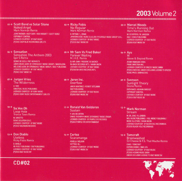 Various : ID&T Trance 2003 Volume 2 (2xCD, Comp, Mixed)