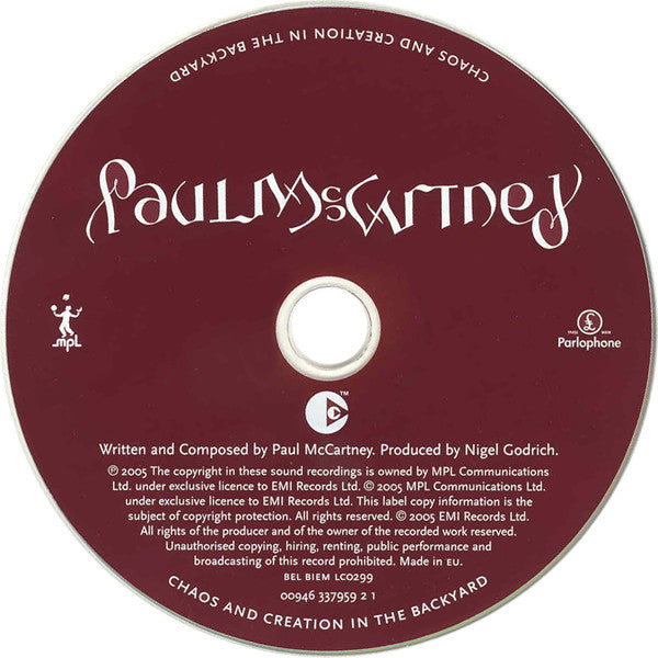 Paul McCartney : Chaos And Creation In The Backyard (Special Edition) (CD, Album, Copy Prot., Med + DVD-V, PAL, Med + S/E)